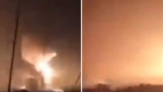 Old footage falsely presented as Operation Sindoor. (Screengrab)