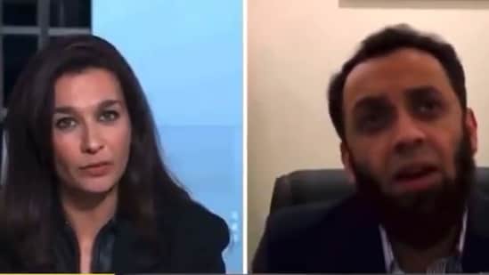 Attaullah Tarar was embarrassed on live TV when Yalda Hakim fact-checked his claim. ('X'/@SkyYaldaHakim)