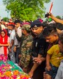 Family members mourn near the mortal remains of Lance Naik Dinesh Kumar of the Indian Army, who was killed in the Pakistani shelling along the Line of Control (LoC), in Palwal, Haryana, on Thursday (PTI) Family members mourn near the mortal remains of Lance Naik Dinesh Kumar of the Indian Army, who was killed in the Pakistani shelling along the Line of Control (LoC), in Palwal, Haryana, on Thursday (PTI)