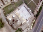 A satellite image shows a closer view of Markaz Subhan Allah following airstrikes in Bahawalpur, Pakistan, May 7, 2025.
