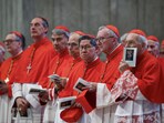 Cardinal Luis Antonio Tagl, Cardinal Pietro Parolin and other Cardinals