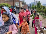 People move to a safer place as part of an evacuation amid shelling from Pakistan, after the Indian Army's 'Operation Sindoor', in Poonch district, on Wednesday. 