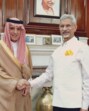 Saudi Arabia’s minister of state for foreign affairs Adel al-Jubeir with external affairs minister S Jaishankar. (X) Saudi Arabia’s minister of state for foreign affairs Adel al-Jubeir with external affairs minister S Jaishankar. (X)