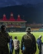 Security was beefed up before the IPL 2025 match between Punjab Kings and Delhi Capitals, at the HPCA Stadium, in Dharamsala after India's missile strikes on Pakistan in the wake of the Pahalgam terrorist attack. (PTI) Security was beefed up before the IPL 2025 match between Punjab Kings and Delhi Capitals, at the HPCA Stadium, in Dharamsala after India's missile strikes on Pakistan in the wake of the Pahalgam terrorist attack. (PTI)