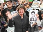Tom Cruise poses for a photo during a red carpet event for the film Mission: Impossible The Final Reckoning in Seoul. (Photo by Jung Yeon-je / AFP)