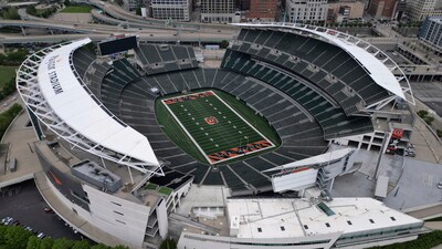 Paycor Stadium, home of the Cincinnati Bengals, is seen before NFL football practice on Tuesday, May 6, 2025, in Cincinnati. (AP Photo/Carolyn Kaster) (AP) Paycor Stadium, home of the Cincinnati Bengals, is seen before NFL football practice on Tuesday, May 6, 2025, in Cincinnati. (AP Photo/Carolyn Kaster) (AP)