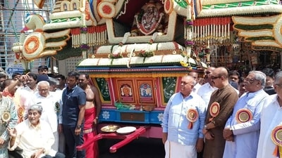 Special prayers were held at a Bengaluru temple by Karnataka government. Special prayers were held at a Bengaluru temple by Karnataka government.
