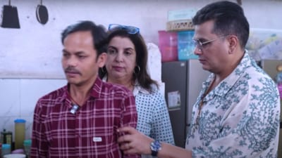 Mukesh Chhabra draws criticism for pushing Farah Khan's cook Dilip.