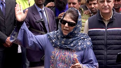 Mehbooba Mufti says, "It is painfully clear that there can be no military solution, only more suffering." (ANI)