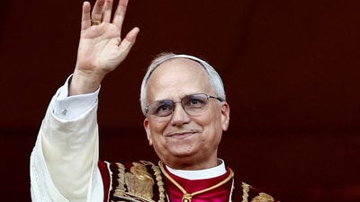 Newly elected Pope Leo XIV, Cardinal Robert Prevost slammed JD Vance on social media (REUTERS)