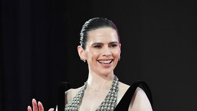 British-US actress Hayley Atwell poses for a photo. (AFP) British-US actress Hayley Atwell poses for a photo. (AFP)