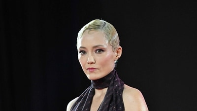 French actress Pom Klementieff poses for a photo during a red carpet event. (AFP) French actress Pom Klementieff poses for a photo during a red carpet event. (AFP)