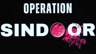 A digital screen displayed the words, Operation Sindoor, during a press briefing by India's Foreign Secretary Vikram Misri, in New Delhi on 7 May 2025. (Photo: AFP) A digital screen displayed the words, Operation Sindoor, during a press briefing by India's Foreign Secretary Vikram Misri, in New Delhi on 7 May 2025. (Photo: AFP)