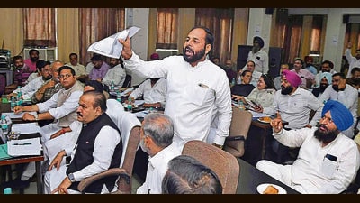 The Opposition has also slammed the administration for not providing copies of the passed agendas to all elected councillors, as mandated under existing bylaws. (HT File) The Opposition has also slammed the administration for not providing copies of the passed agendas to all elected councillors, as mandated under existing bylaws. (HT File)