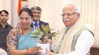 Union minister Manohar Lal Khattar and Delhi chief minister Rekha Gupta. (HT Photo) Union minister Manohar Lal Khattar and Delhi chief minister Rekha Gupta. (HT Photo)