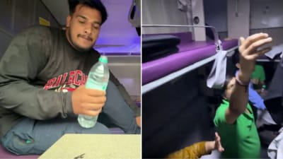 YouTuber Vishal Sharma was assaulted inside a train by a group of vendors (X/@Mrvishalsharma_) YouTuber Vishal Sharma was assaulted inside a train by a group of vendors (X/@Mrvishalsharma_)