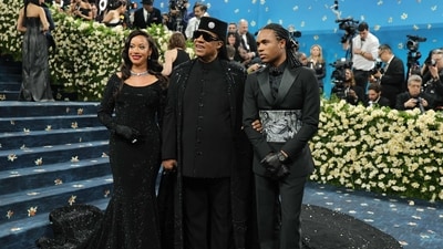 Superfine: Tailoring Black Style theme was rooted in Black dandyism. (Getty Images via AFP) Superfine: Tailoring Black Style theme was rooted in Black dandyism. (Getty Images via AFP)