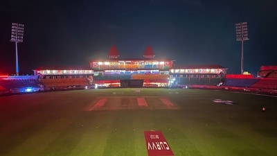 A suspected Pakistani drone attack was thwarted by Indian defence systems, prompting blackout in parts of Jammu, Punjab, Rajasthan and Himachal Pradesh and suspension of IPL match midway. (Hindustan Times) A suspected Pakistani drone attack was thwarted by Indian defence systems, prompting blackout in parts of Jammu, Punjab, Rajasthan and Himachal Pradesh and suspension of IPL match midway. (Hindustan Times)
