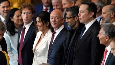 Mark Zuckerberg, Jeff Bezos and Elon Musk are the richest individuals in their respective states (AFP)