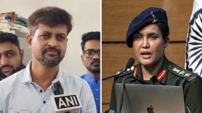 Mohammed Sanjay Qureshi called Colonel Sofiya Qureshi his idol. (X/@ani, ANI) Mohammed Sanjay Qureshi called Colonel Sofiya Qureshi his idol. (X/@ani, ANI)