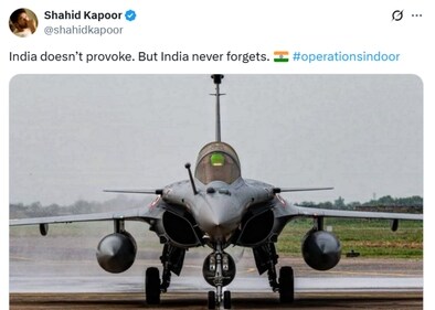 Shahid Kapoor's original post on Operation Sindoor Shahid Kapoor's original post on Operation Sindoor