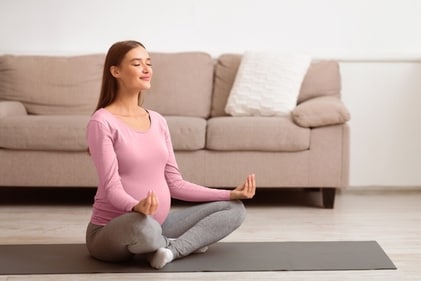 Make sure you follow safety precautions while you are practising yoga during pregnancy. (Shutterstock) Make sure you follow safety precautions while you are practising yoga during pregnancy. (Shutterstock)