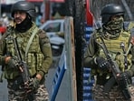 Paramilitary soldiers deployed for security in Kashmir on May 7 Paramilitary soldiers deployed for security in Kashmir on May 7