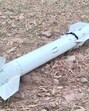 An undetonated missile that landed in a secluded spot near Kumahi Devi village of Hoshiarpur district of Punjab on Thursday night. (HT Photo)