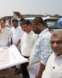 Chandigarh mayor Babla during her visit to Dadumajra dumping ground on Thursday. (HT Photo) Chandigarh mayor Babla during her visit to Dadumajra dumping ground on Thursday. (HT Photo)