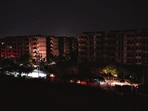Lights out at CHB flats in Sector 63 amid an administration imposed blackout in Chandigarh amid Pak shelling on border states. (Ravi Kumar/HT) Lights out at CHB flats in Sector 63 amid an administration imposed blackout in Chandigarh amid Pak shelling on border states. (Ravi Kumar/HT)