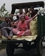 People evacuate from the border villages in Punjab on Friday. (HT Photo)