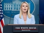 White House Press Secretary Karoline Leavitt speaks during the daily briefing in the Brady Briefing Room of the White House in Washington, DC, on May 9, 2025. White House Press Secretary Karoline Leavitt speaks during the daily briefing in the Brady Briefing Room of the White House in Washington, DC, on May 9, 2025.