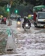 Waterlogging after heavy rainfall in Jangpura in 2024. (HT Archive) Waterlogging after heavy rainfall in Jangpura in 2024. (HT Archive)