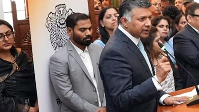 High Commissioner of India to the United Kingdom (UK) Vikram Kumar Doraiswami questions Pakistan's ties with terror organisations (ANI)