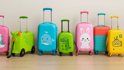These vibrant baby luggage bags make airport strolls smoother and give your child their own stylish and practical travel companion. These vibrant baby luggage bags make airport strolls smoother and give your child their own stylish and practical travel companion.
