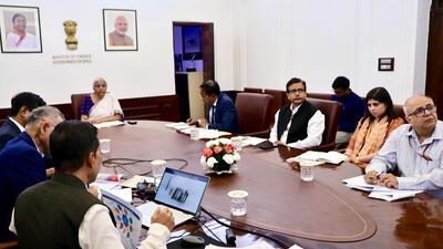 Finance minister Nirmala Sitharaman has been meeting with managing directors and chief executives of banks and insurance companies (X/FinMinIndia) Finance minister Nirmala Sitharaman has been meeting with managing directors and chief executives of banks and insurance companies (X/FinMinIndia)