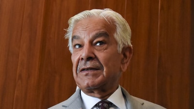 Pakistan’s defence minister Khawaja Muhammad Asif in Islamabad. (REUTERS)