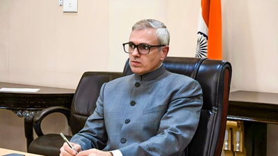 Omar Abdullah’s visit to Jammu comes after the city was targeted by Pakistani drones which were intercepted by Indian forces. (File/PTI) Omar Abdullah’s visit to Jammu comes after the city was targeted by Pakistani drones which were intercepted by Indian forces. (File/PTI)