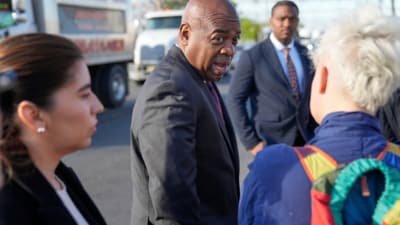Ras Baraka was arrested on Friday (AP)