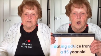 Check out 95-year-old influencer Droniak's dating advice. (Instagram/@grandma_droniak) Check out 95-year-old influencer Droniak's dating advice. (Instagram/@grandma_droniak)