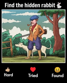 An optical illusion asks users to find a hidden rabbit in a countryside scene. (Facebook/Pamela Betalas Napalan) An optical illusion asks users to find a hidden rabbit in a countryside scene. (Facebook/Pamela Betalas Napalan)
