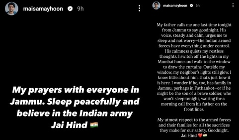 Samay Raina's posts about attack on Jammu Samay Raina's posts about attack on Jammu