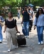 Students of states, including Punjab, Himachal Pradesh, heading back home amid ongoing tension between India and Pakistan, at ISBT-43, Chandigarh, on Friday. (Keshav Singh/HT) Students of states, including Punjab, Himachal Pradesh, heading back home amid ongoing tension between India and Pakistan, at ISBT-43, Chandigarh, on Friday. (Keshav Singh/HT)
