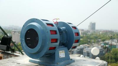 An air raid siren installed on the PWD building at ITO in New Delhi on Friday. (ANI) An air raid siren installed on the PWD building at ITO in New Delhi on Friday. (ANI)
