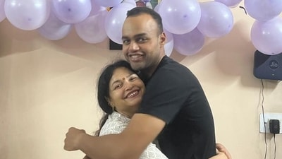 Asha Narwal with her son Lt Vinay Narwal who was killed in the terror attack in Pahalgam on April 22 Asha Narwal with her son Lt Vinay Narwal who was killed in the terror attack in Pahalgam on April 22