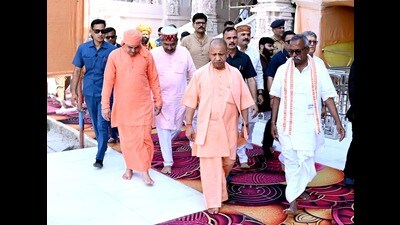 Chief minister Yogi Adityanath in Ayodhya on Saturday (Sourced) Chief minister Yogi Adityanath in Ayodhya on Saturday (Sourced)