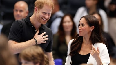 File photo of Britain's Meghan, Duchess of Sussex and Britain's Prince Harry, Duke of Sussex, at an event in West Germany. (AFP) File photo of Britain's Meghan, Duchess of Sussex and Britain's Prince Harry, Duke of Sussex, at an event in West Germany. (AFP)