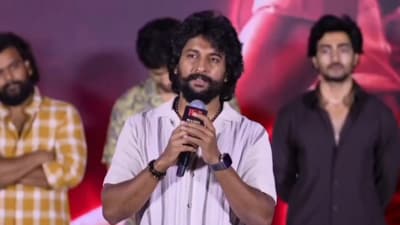 Nani acknowleged that it's a sensitive time for the country and took a moment to pay tribute to the armed forces. Nani acknowleged that it's a sensitive time for the country and took a moment to pay tribute to the armed forces.