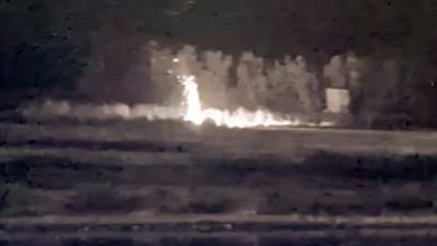 **EDS: SCREENSHOT VIA BSF/PTI VIDEOS** Sialkot: Smoke rises from a terrorist launchpad, after it was destroyed by the BSF, in Sialkot, Pakistan, Saturday, May 10, 2025. This came after Pakistan initiated "unprovoked" firing on BSF posts in Jammu sector from 9 pm on Friday. (PTI Photo) (PTI05_10_2025_000063A) (PTI) **EDS: SCREENSHOT VIA BSF/PTI VIDEOS** Sialkot: Smoke rises from a terrorist launchpad, after it was destroyed by the BSF, in Sialkot, Pakistan, Saturday, May 10, 2025. This came after Pakistan initiated "unprovoked" firing on BSF posts in Jammu sector from 9 pm on Friday. (PTI Photo) (PTI05_10_2025_000063A) (PTI)