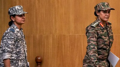 Army officer Colonel Sofiya Qureshi and IAF officer Wing Commander Vyomika Singh during a press conference. (PTI) Army officer Colonel Sofiya Qureshi and IAF officer Wing Commander Vyomika Singh during a press conference. (PTI)